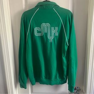 Unisex “CMYK” Green Zippered Sweat Jacket